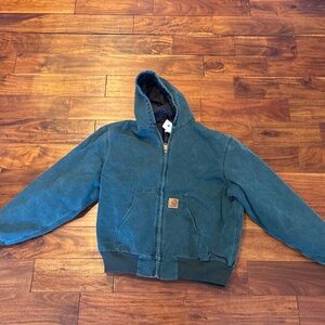 Carhartt J06HTG vintage leather patch